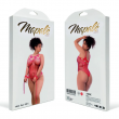 Body Fishnet em Vermelho com Strass