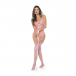 Bodysuit Floral Fishnet Bubblegum Rosa