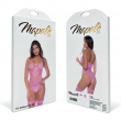 Bodysuit Floral Fishnet Bubblegum Rosa