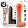 Bradley - Vibrador Real&iacute;stico Com Efeito Aquecimento 21cm