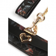 Coleira e Trela Geisha Floral Jacquard