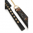 Coleira e Trela Geisha Floral Jacquard
