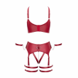 Conjunto Bordô de Bondage