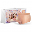 Cueca Boxer com P&eacute;nis Integrado de 18 cm em Silicone