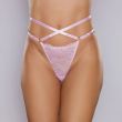 Cueca de Fio Dental de Renda Pastel