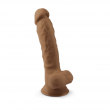 Dildo Bege Realista 17,6 cm de Silicone T&eacute;rmico Silexd