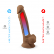 Dildo Preto Realista 17,6 cm de Silicone T&eacute;rmico Silexd