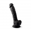 Dildo Realista 23 cm de Silicone T&eacute;rmico Silexd Preto