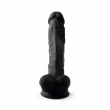 Dildo Realista 23 cm de Silicone T&eacute;rmico Silexd Preto