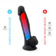 Dildo Realista 23 cm de Silicone T&eacute;rmico Silexd Preto