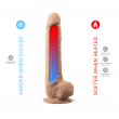 Dildo Realista 26,6 cm de Silicone T&eacute;rmico Silexd