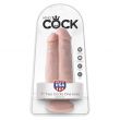 Dildo Realista King Cock 7" (17,8cm) Duplo Two Cocks One Hole