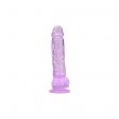 Dildo Realista Transparente Roxo Loving Joy 16,5 cm