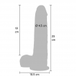 Foreskin Dildo Silicone 23 cm