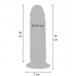 Foreskin Dong Silicone 19 cm