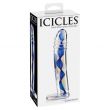 Icicles - Dildo em Vidro Azul