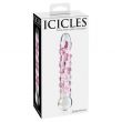 Icicles - Dildo em Vidro Rosa