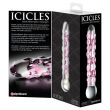 Icicles - Dildo em Vidro Rosa