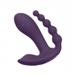 Kata - Vibrador de Dupla Penetra&ccedil;&atilde;o e Clit&oacute;ris com Comando