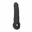 Manga Peniana Curva Preto 21,5cm RealRock