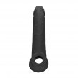 Manga Peniana Curva Preto 21,5cm RealRock