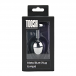 Plug Anal Met&aacute;lico Toosh Gold Grande com Pedra Rosa