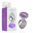 Plug em Metal Cristal Violeta Tamanho S