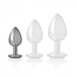 Plug em Metal Cristal Violeta Tamanho S