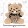 Porta-chaves de Urso de Peluche com Gag BDSM