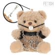 Porta-chaves de Urso de Peluche com Gag BDSM