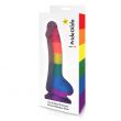 Pride Dildo Arco-Íris com Testículos 