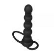 Strap On Vibrating Rock Balled Double Prober