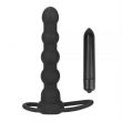 Strap On Vibrating Rock Balled Double Prober