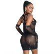 Vestido Preto com Brilhantes Subblime
