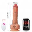 Vibrador Master Huck - Controlo Remoto e Sobe & Desce