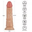 Vibrador Power Basic Cock sem Testículos 18cm