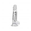 Vibrador Realista Transparente Loving Joy 21,5 cm